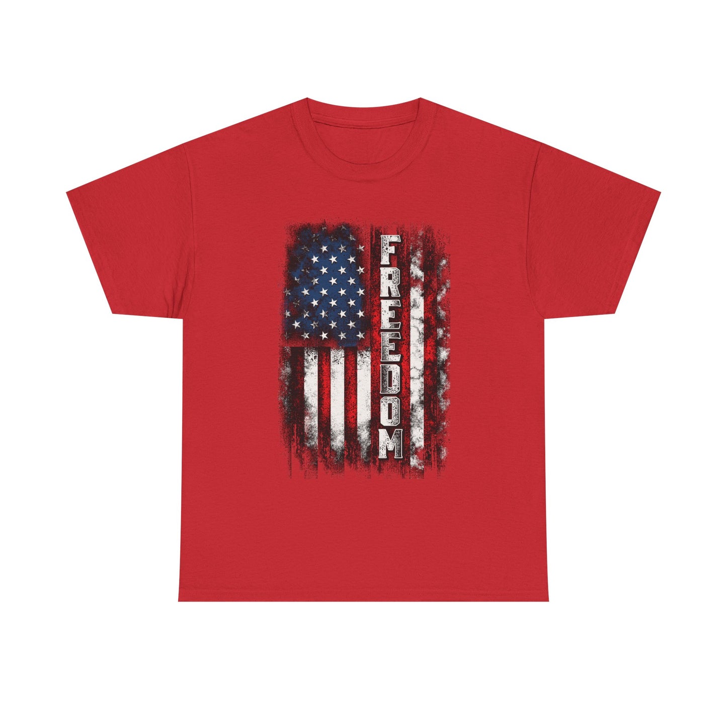 Freedom American Flag T‑Shirt — Distressed Patriotic Tee