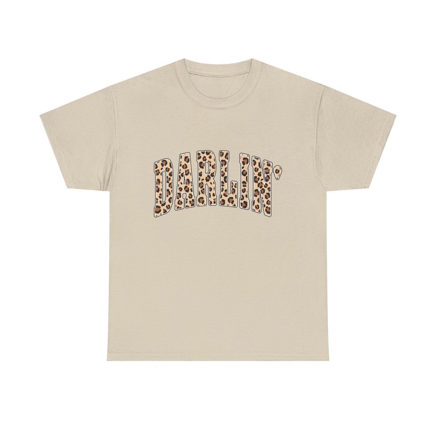 Darlin' Leopard Print Tee — Women's Cute Graphic T-Shirt