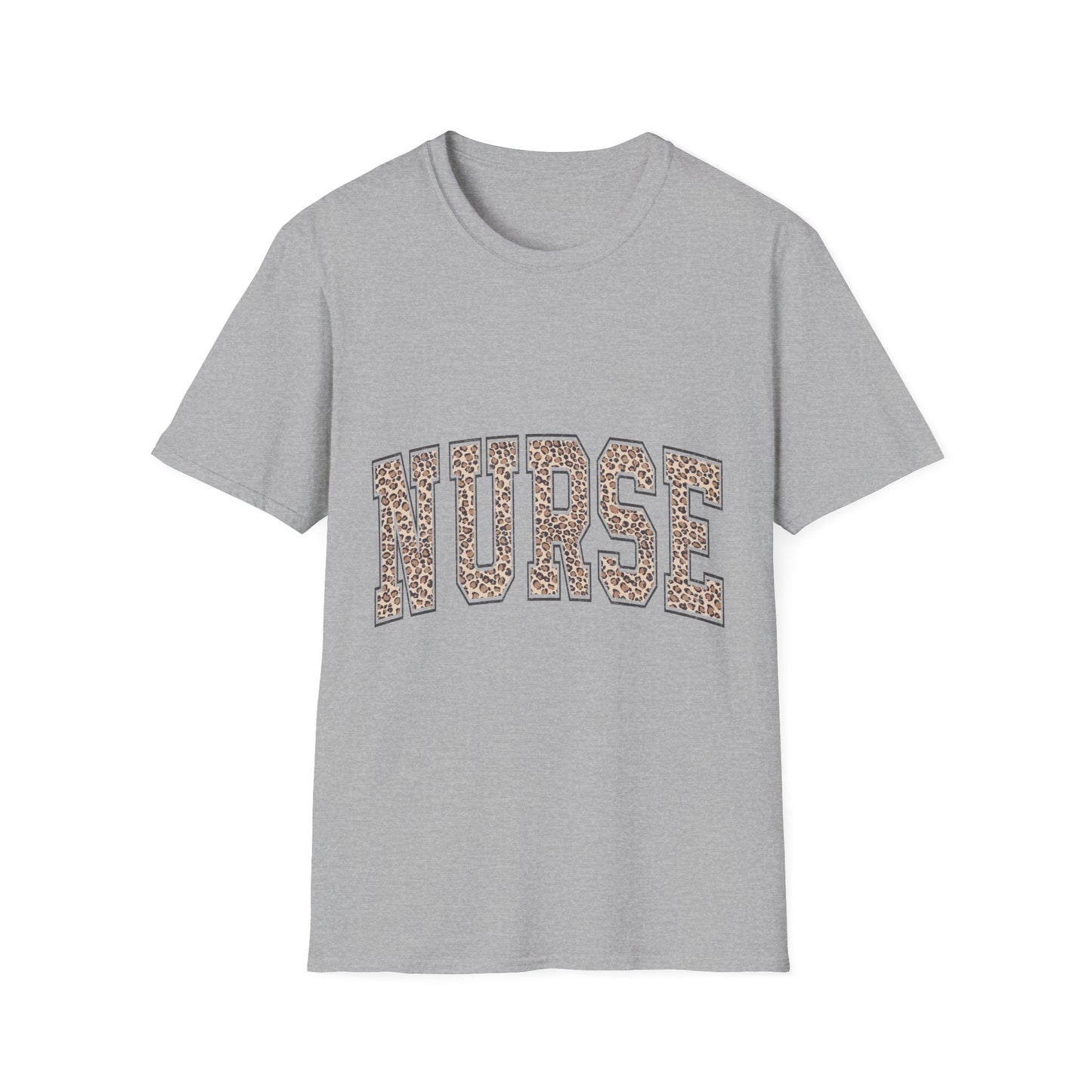 Nurse Leopard Print T‑Shirt — Casual Graphic Tee for Nurses