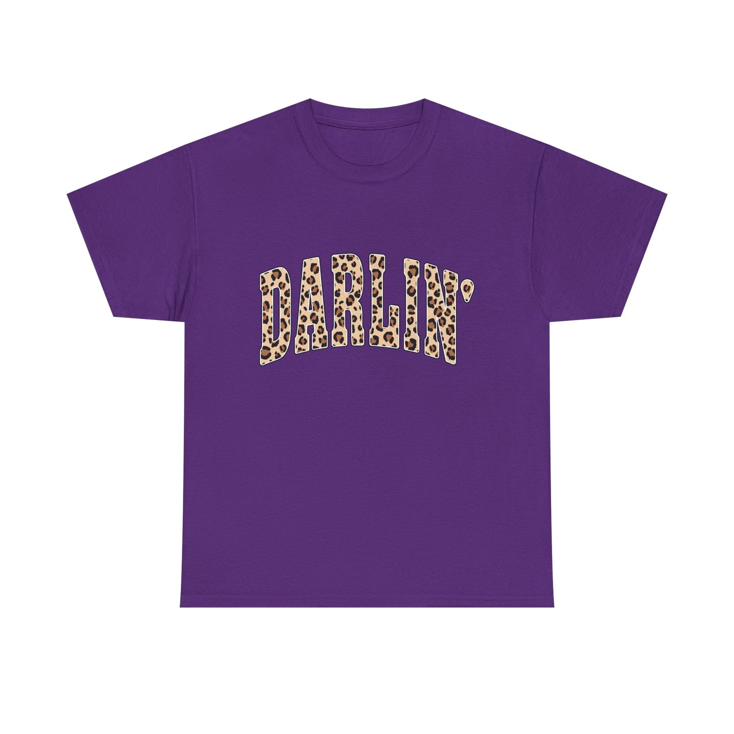 Darlin' Leopard Print Tee — Women's Cute Graphic T-Shirt