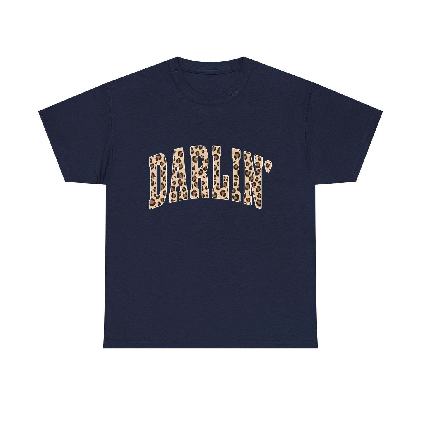 Darlin' Leopard Print Tee — Women's Cute Graphic T-Shirt