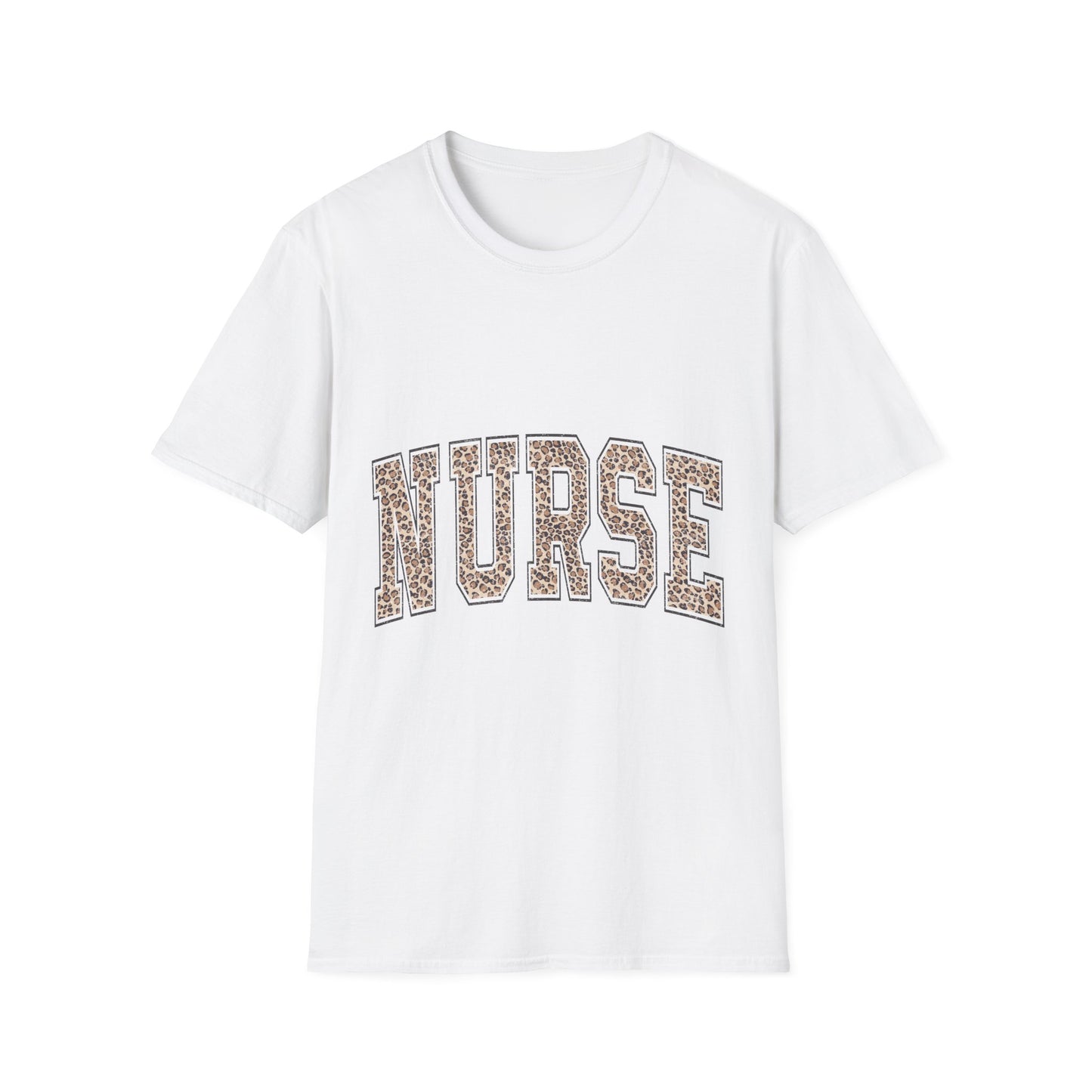 Nurse Leopard Print T‑Shirt — Casual Graphic Tee for Nurses