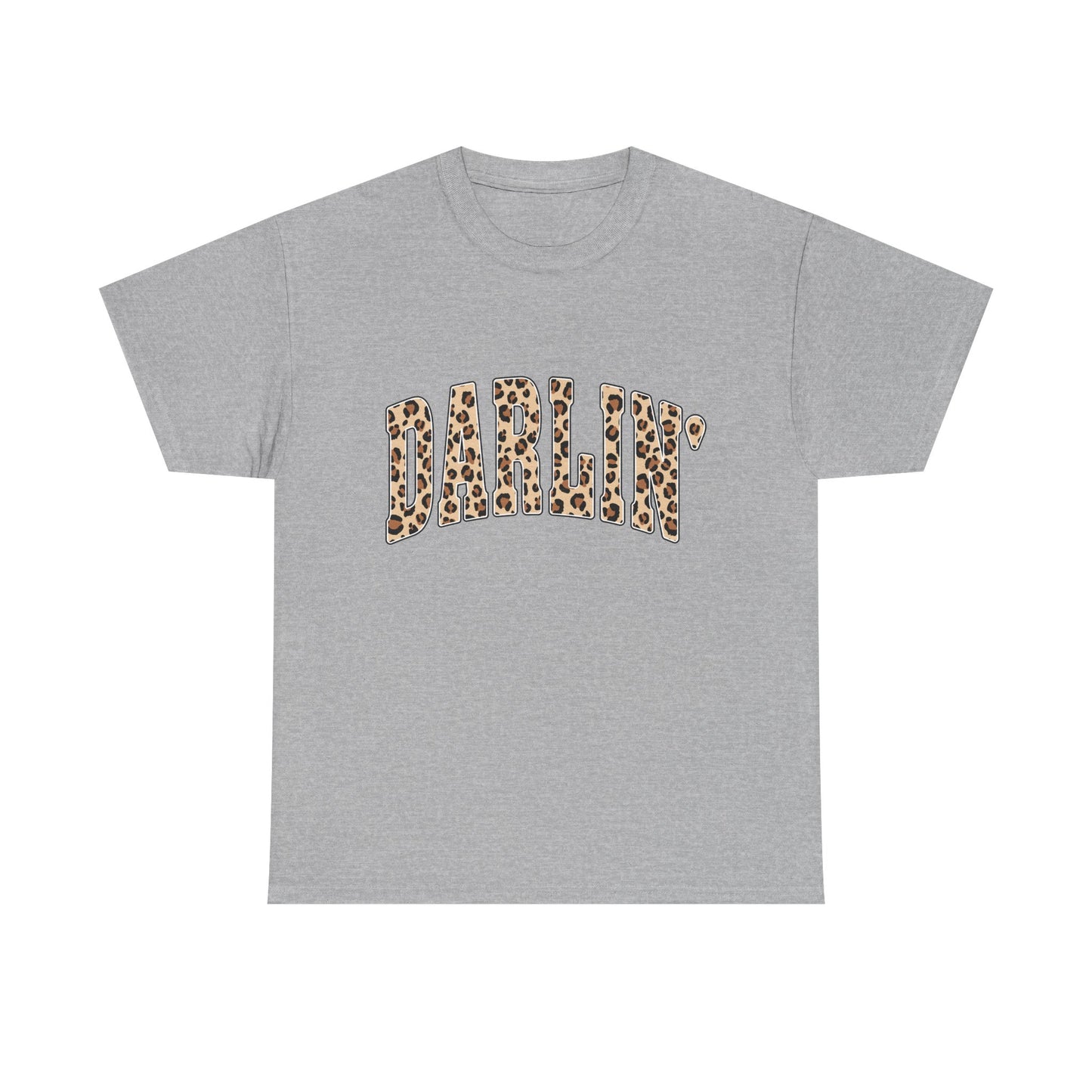 Darlin' Leopard Print Tee — Women's Cute Graphic T-Shirt