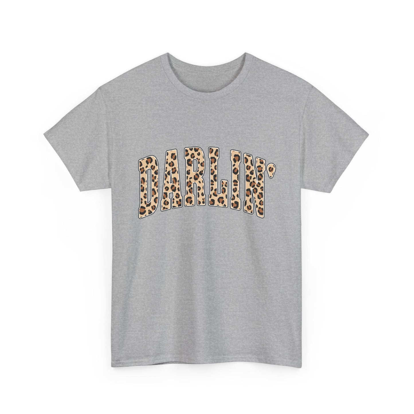 Darlin' Leopard Print Tee — Women's Cute Graphic T-Shirt