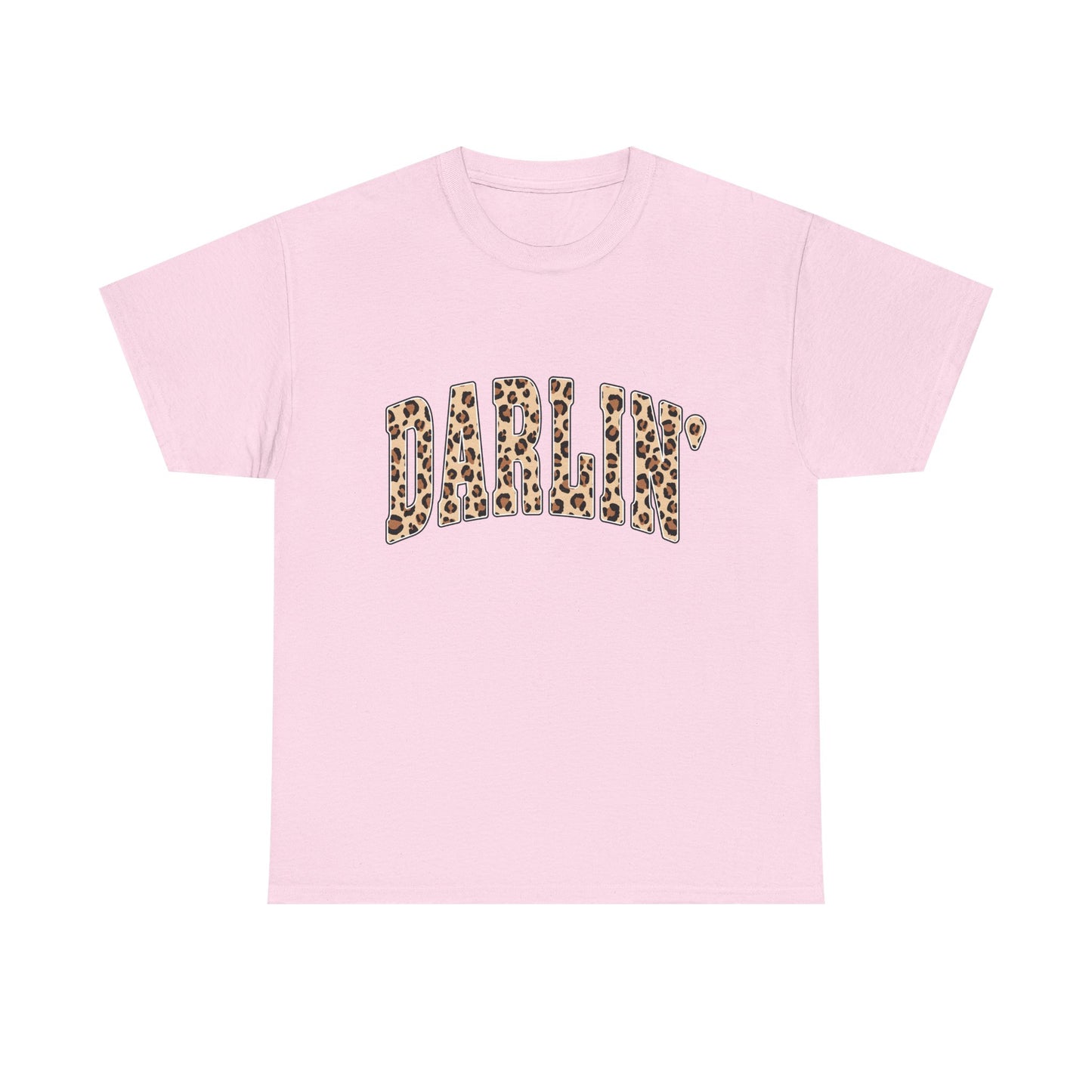 Darlin' Leopard Print Tee — Women's Cute Graphic T-Shirt
