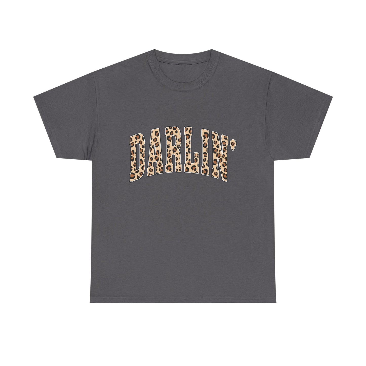 Darlin' Leopard Print Tee — Women's Cute Graphic T-Shirt