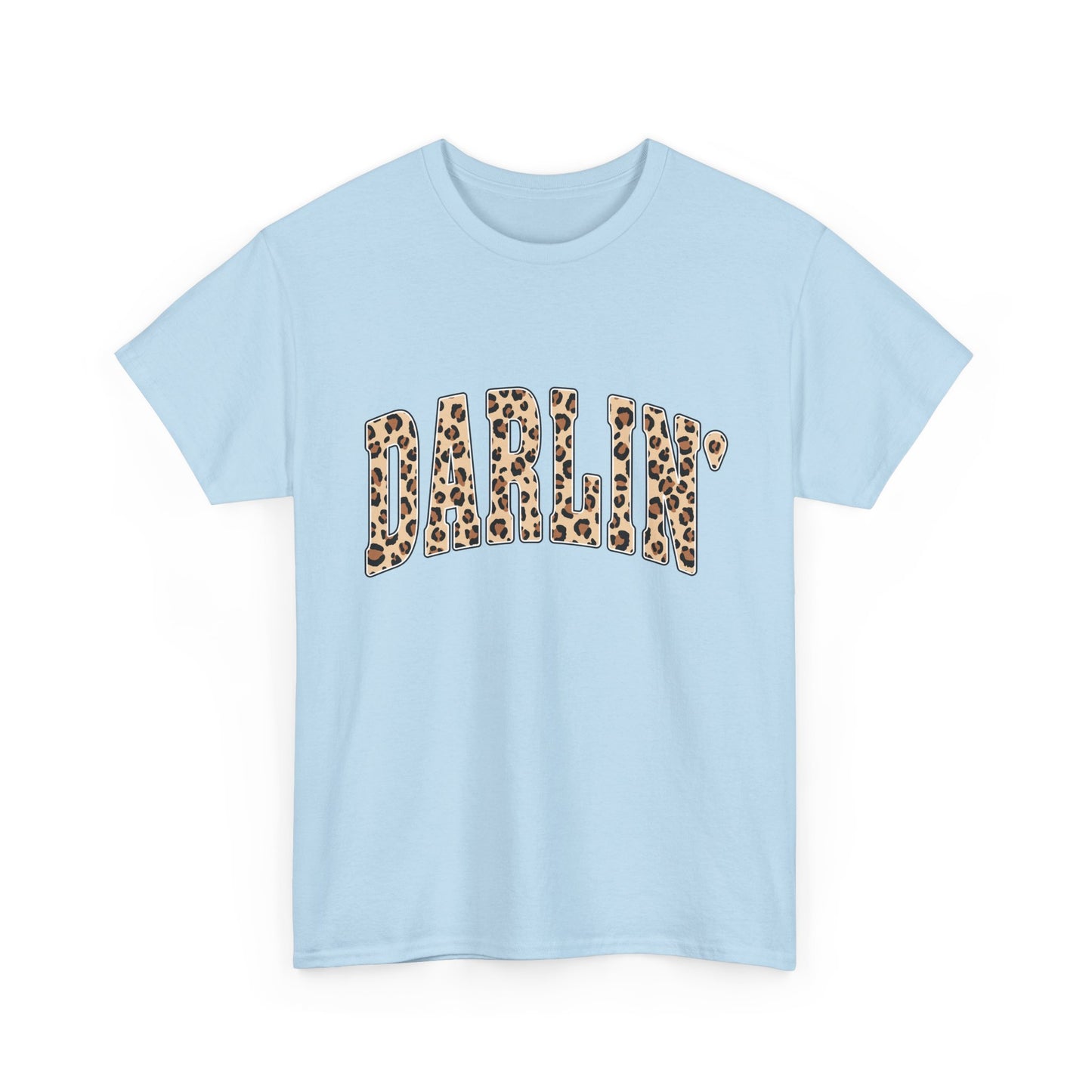 Darlin' Leopard Print Tee — Women's Cute Graphic T-Shirt