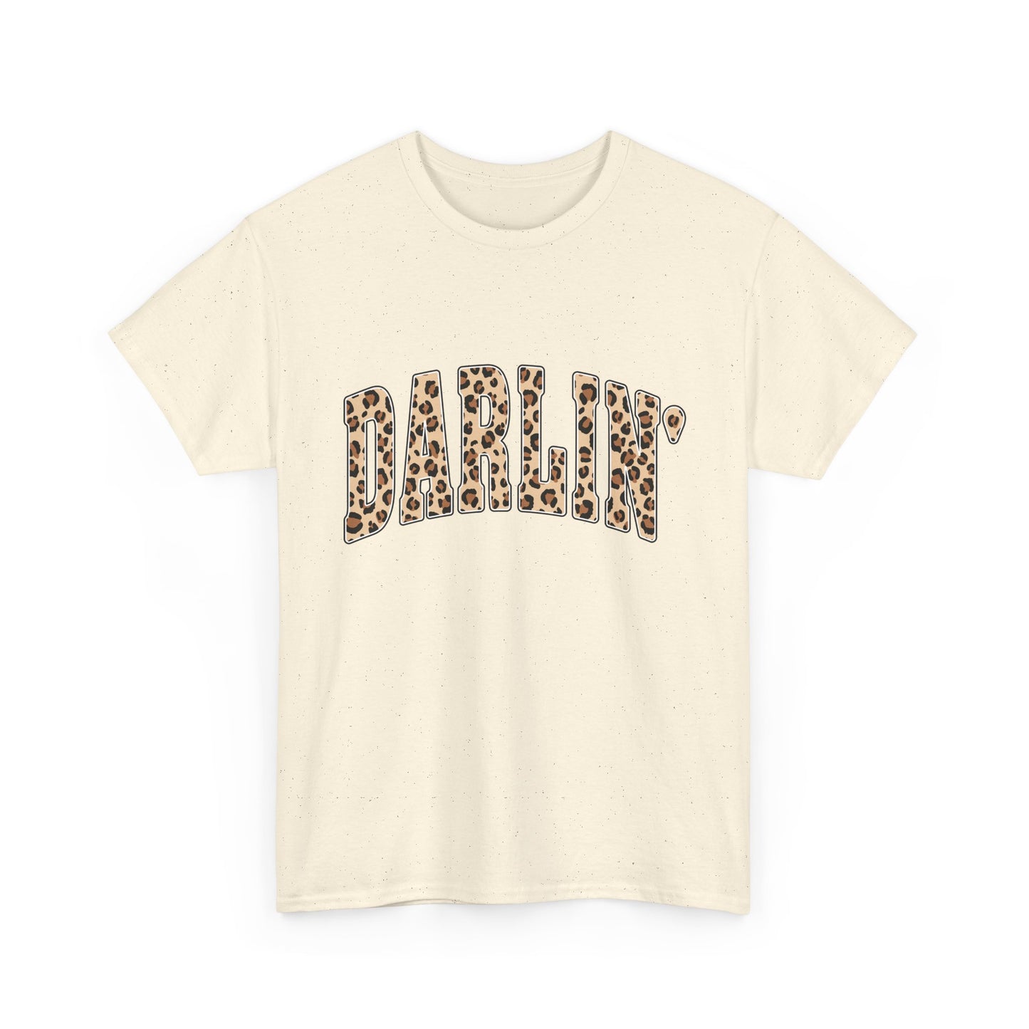 Darlin' Leopard Print Tee — Women's Cute Graphic T-Shirt