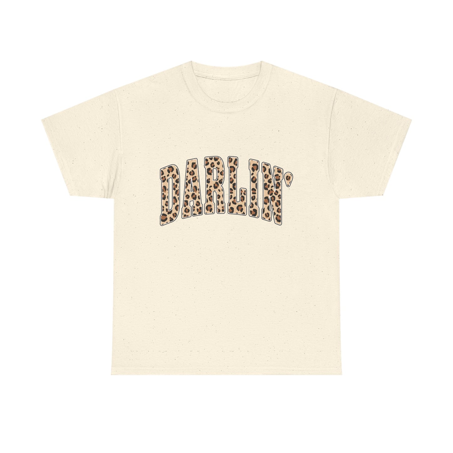 Darlin' Leopard Print Tee — Women's Cute Graphic T-Shirt
