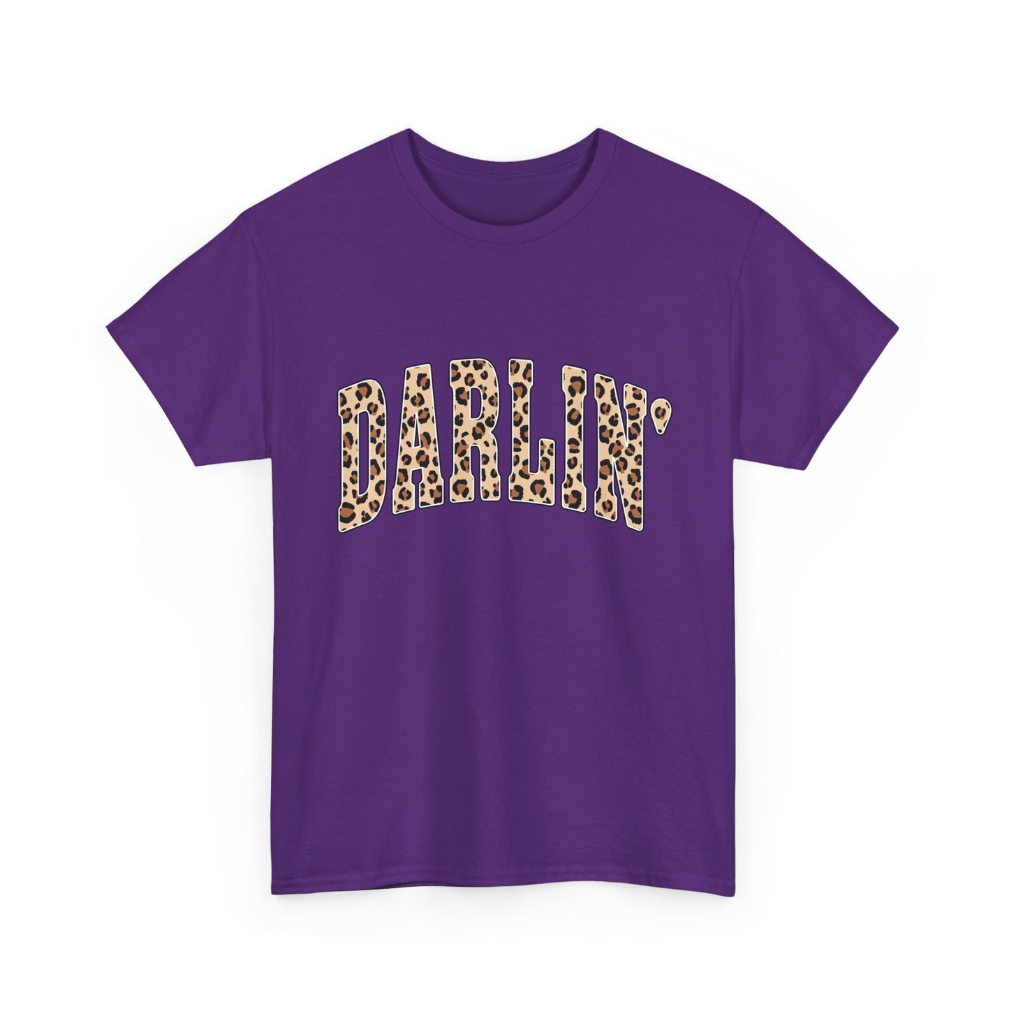 Darlin' Leopard Print Tee — Women's Cute Graphic T-Shirt