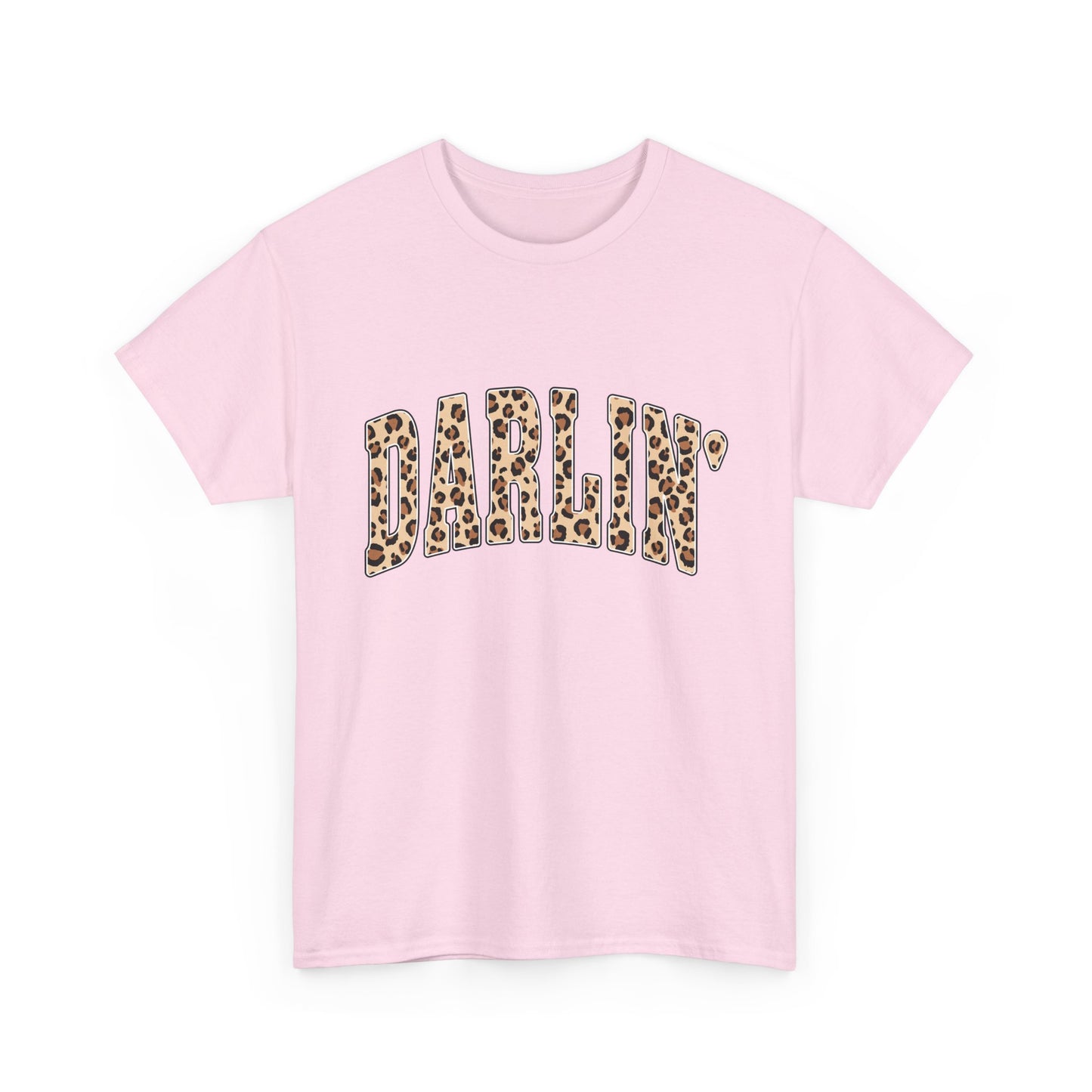 Darlin' Leopard Print Tee — Women's Cute Graphic T-Shirt