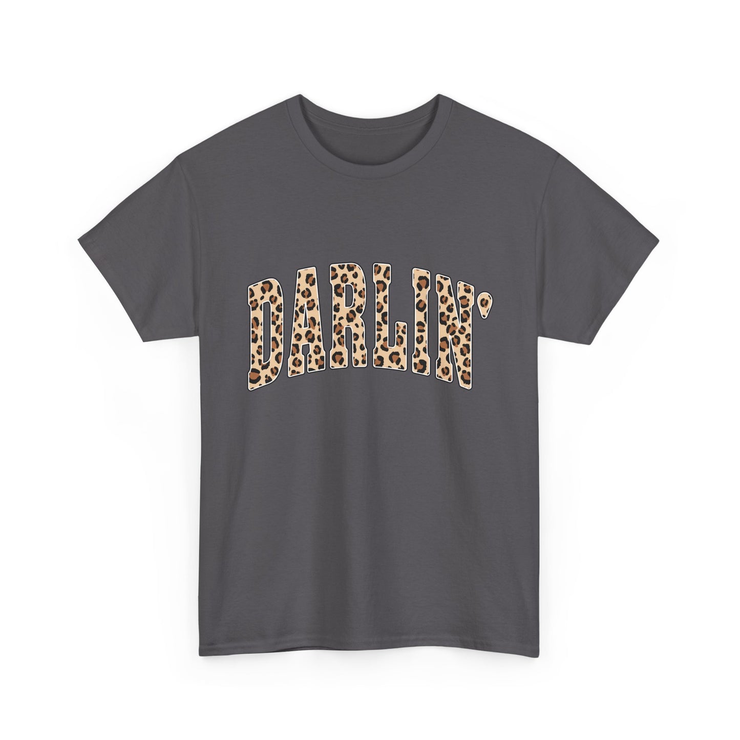 Darlin' Leopard Print Tee — Women's Cute Graphic T-Shirt
