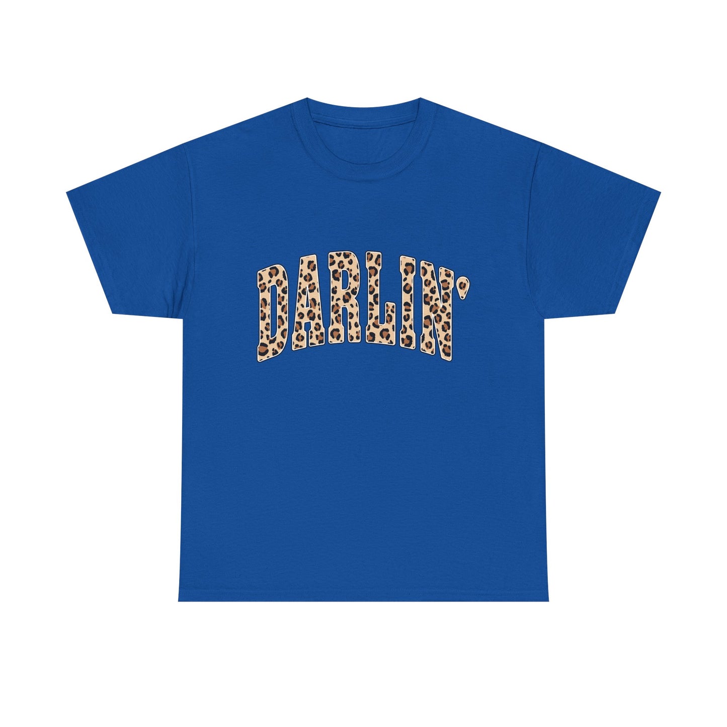 Darlin' Leopard Print Tee — Women's Cute Graphic T-Shirt
