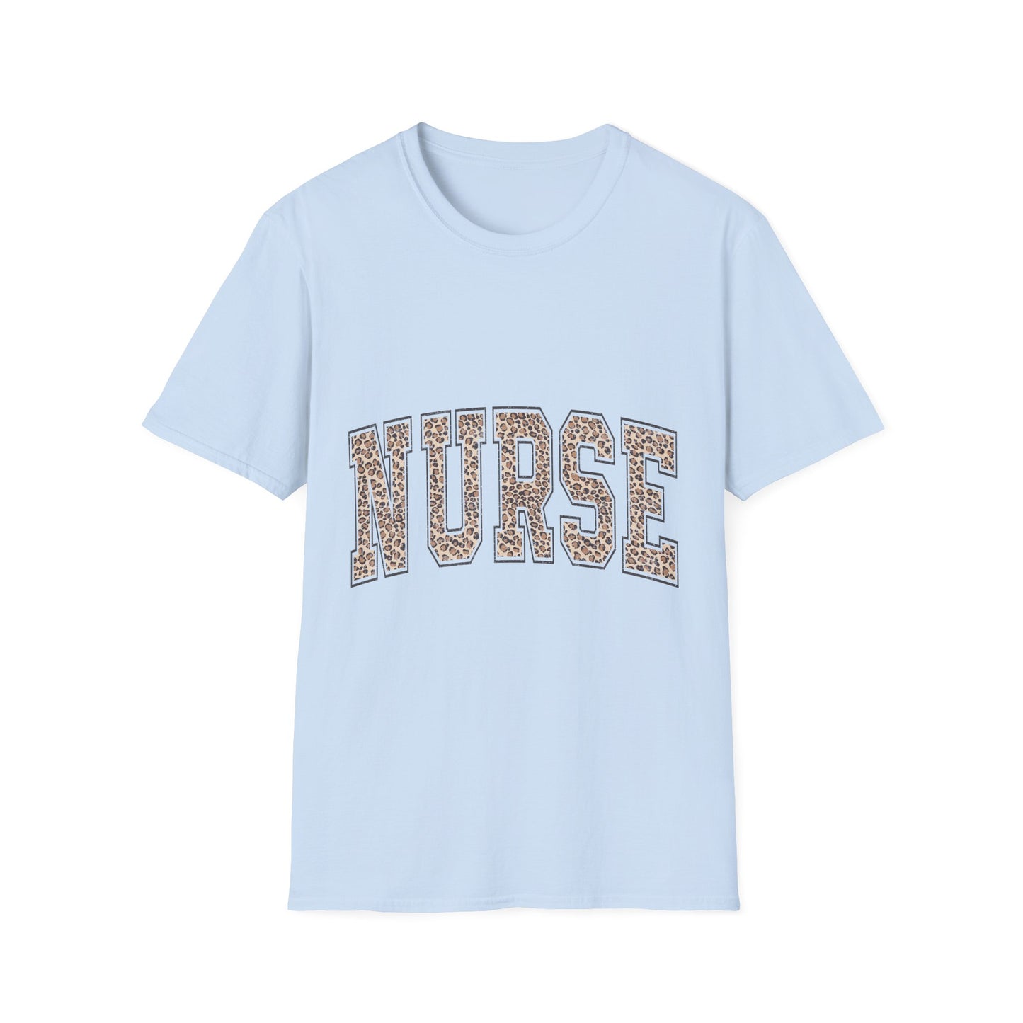 Nurse Leopard Print T‑Shirt — Casual Graphic Tee for Nurses