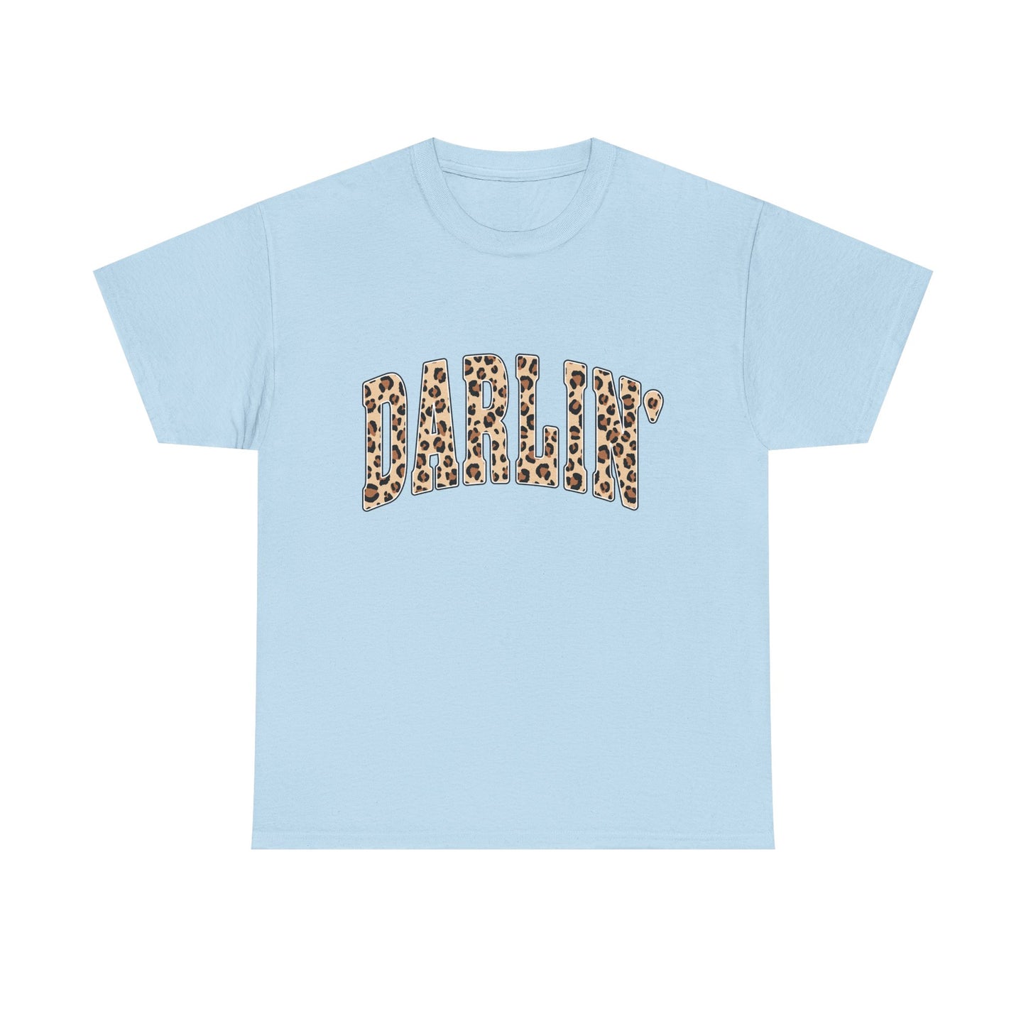 Darlin' Leopard Print Tee — Women's Cute Graphic T-Shirt