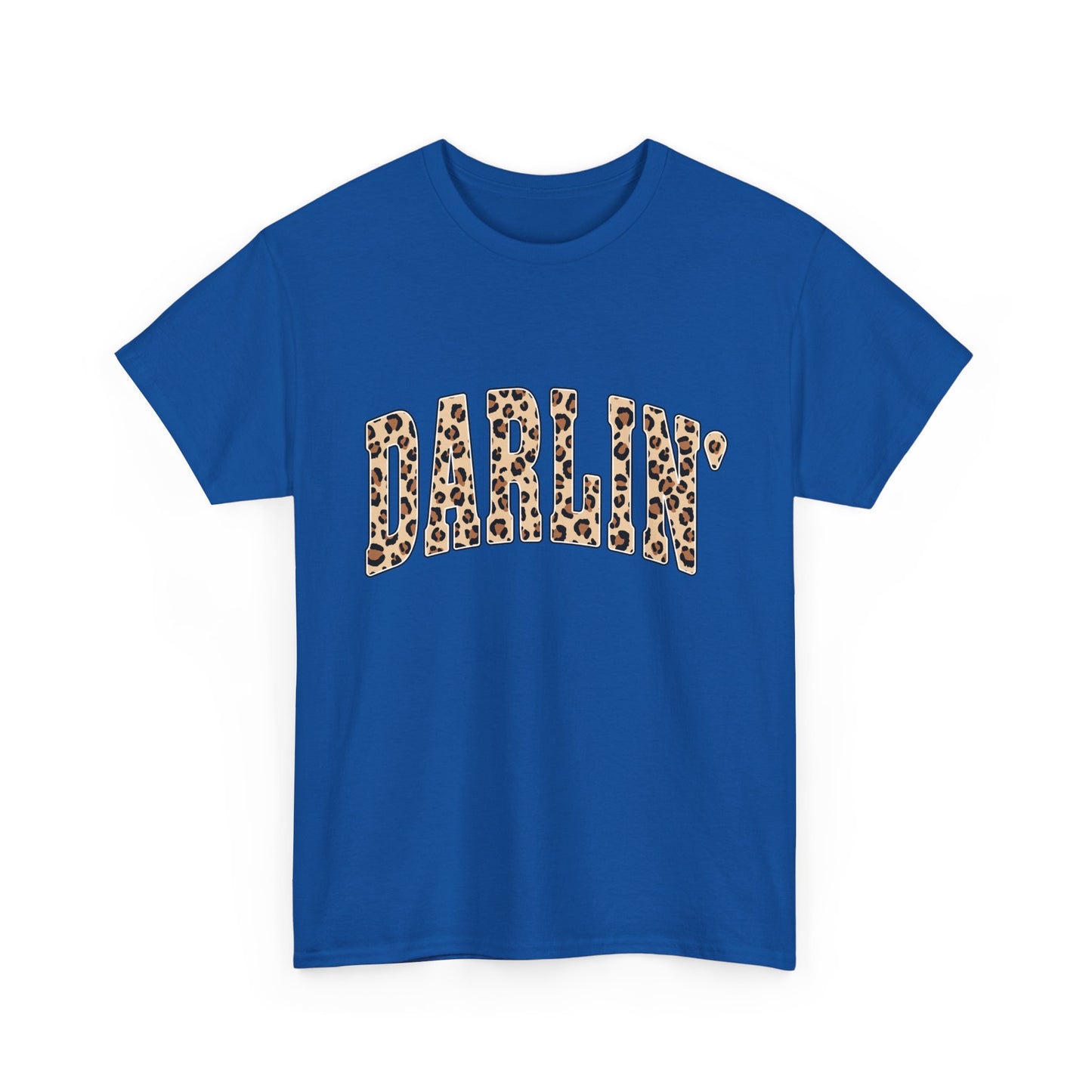 Darlin' Leopard Print Tee — Women's Cute Graphic T-Shirt